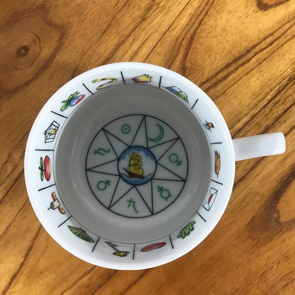 Vtg. Tea Leaf Reading Teacup and Saucer - Picture 5 of 6